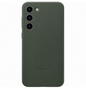 Husa Leather Cover pentru Samsung Galaxy S23+, Green